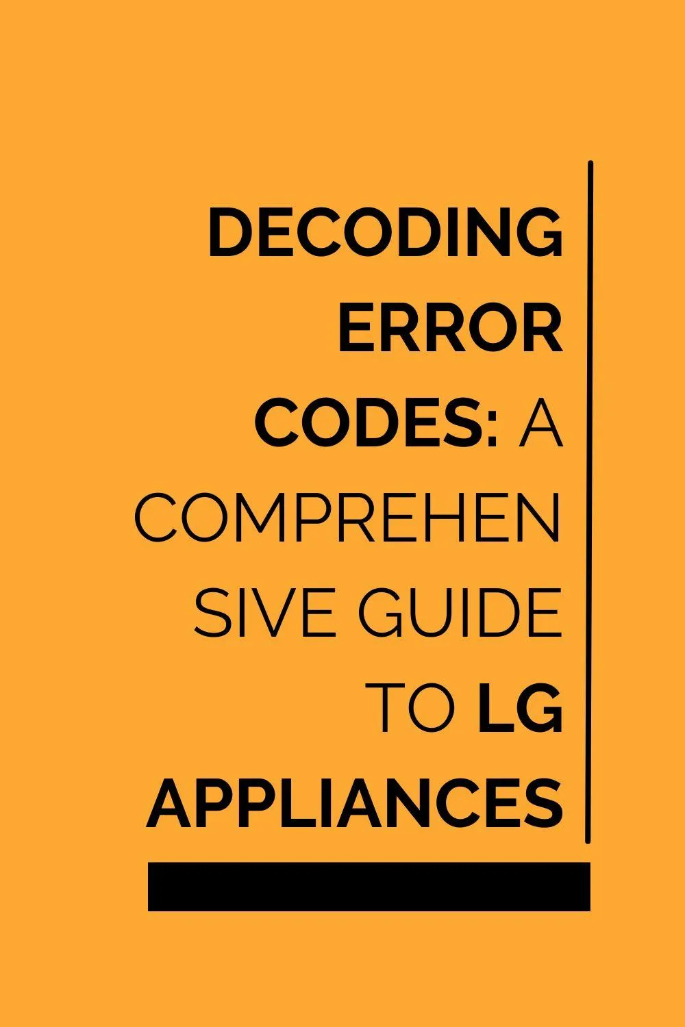 Decoding Error Codes: A Comprehensive Guide to LG Appliances