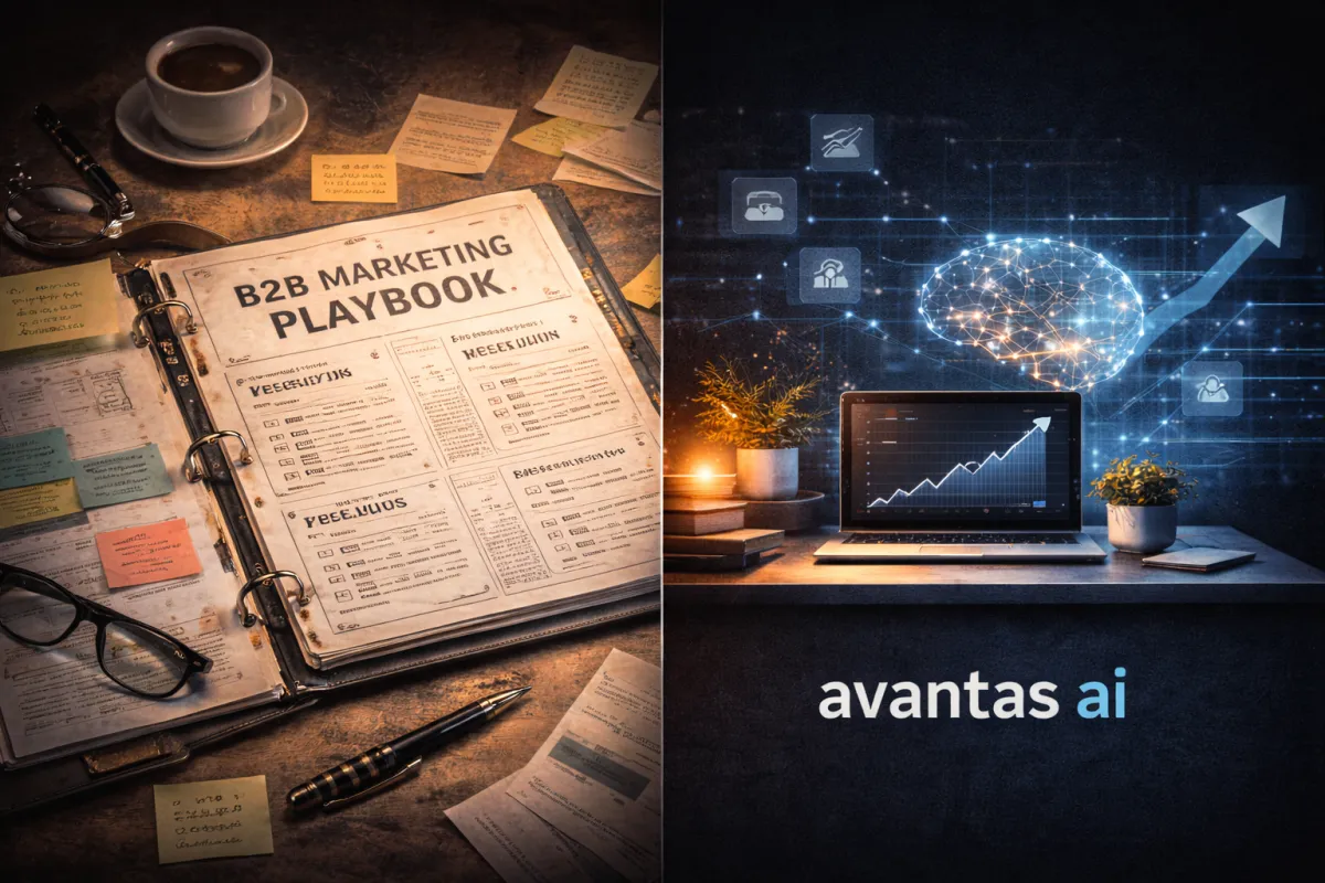avantas ai revealing the proprietary saas playbook used by b2b marketing agencies