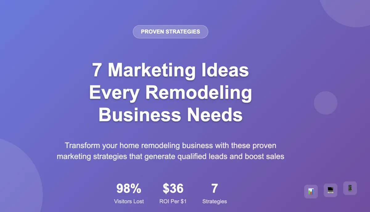 7 Proven Marketing Ideas For Home Remodelers