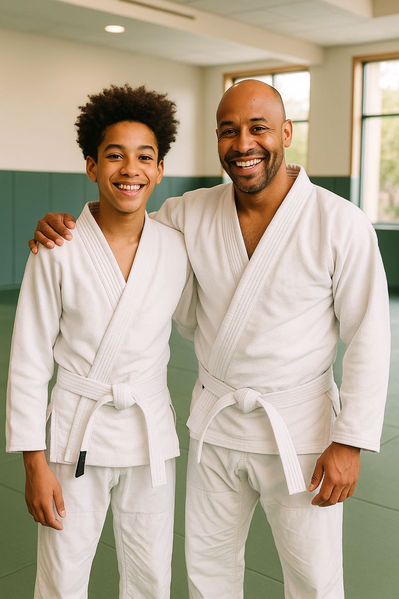 father and son training