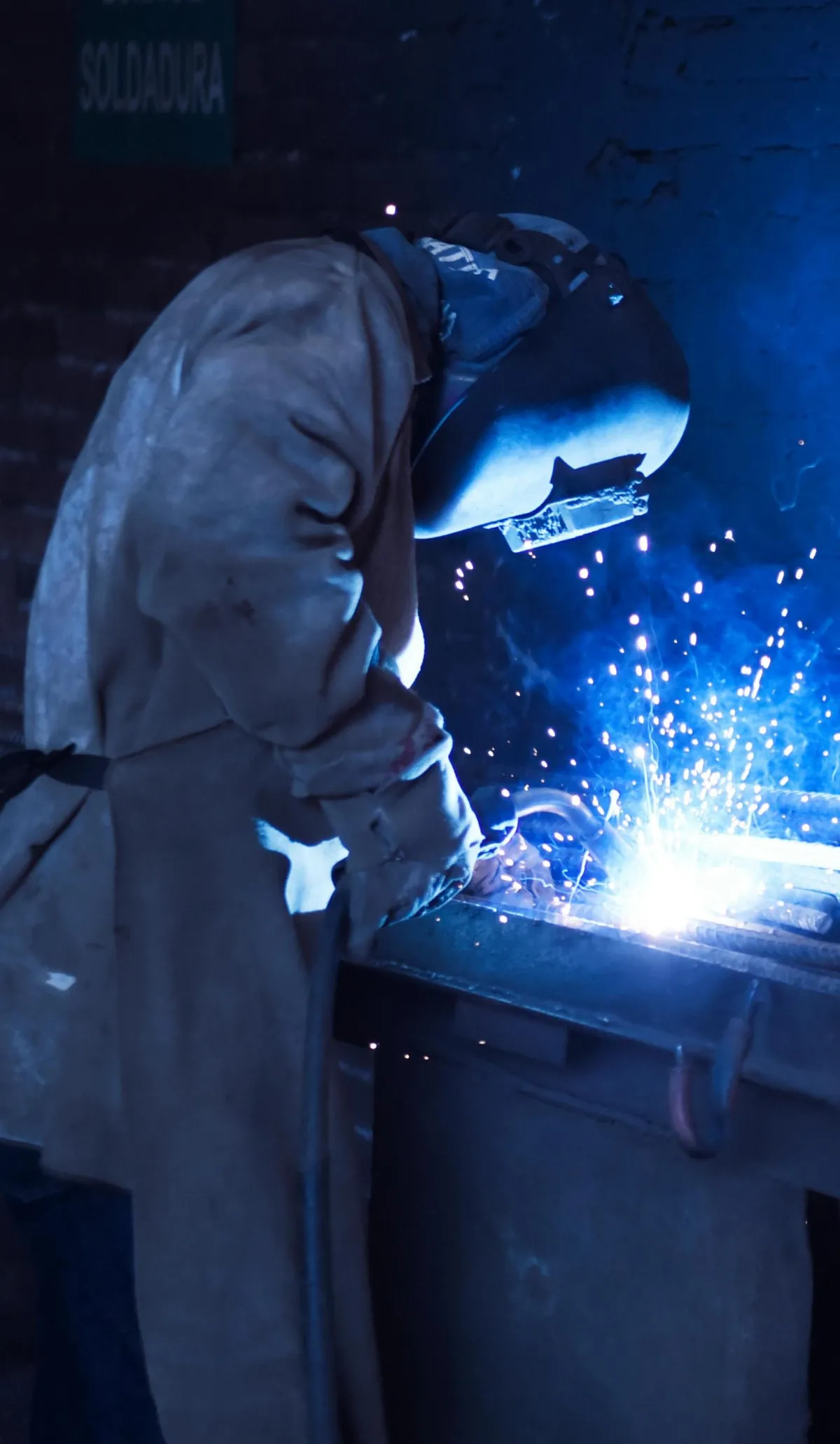 welder stock image