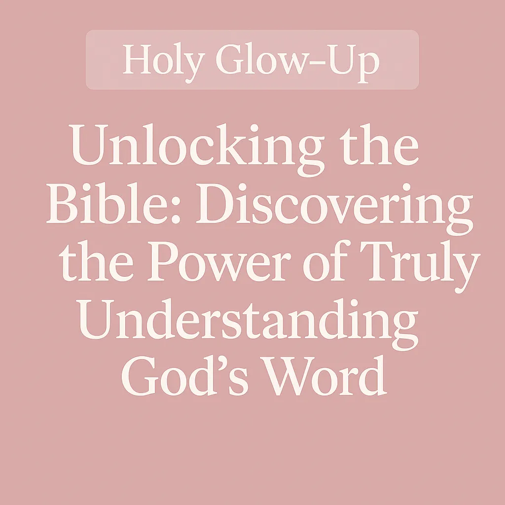 Unlocking the Bible: Discovering the Power of Truly Understanding God’s Word