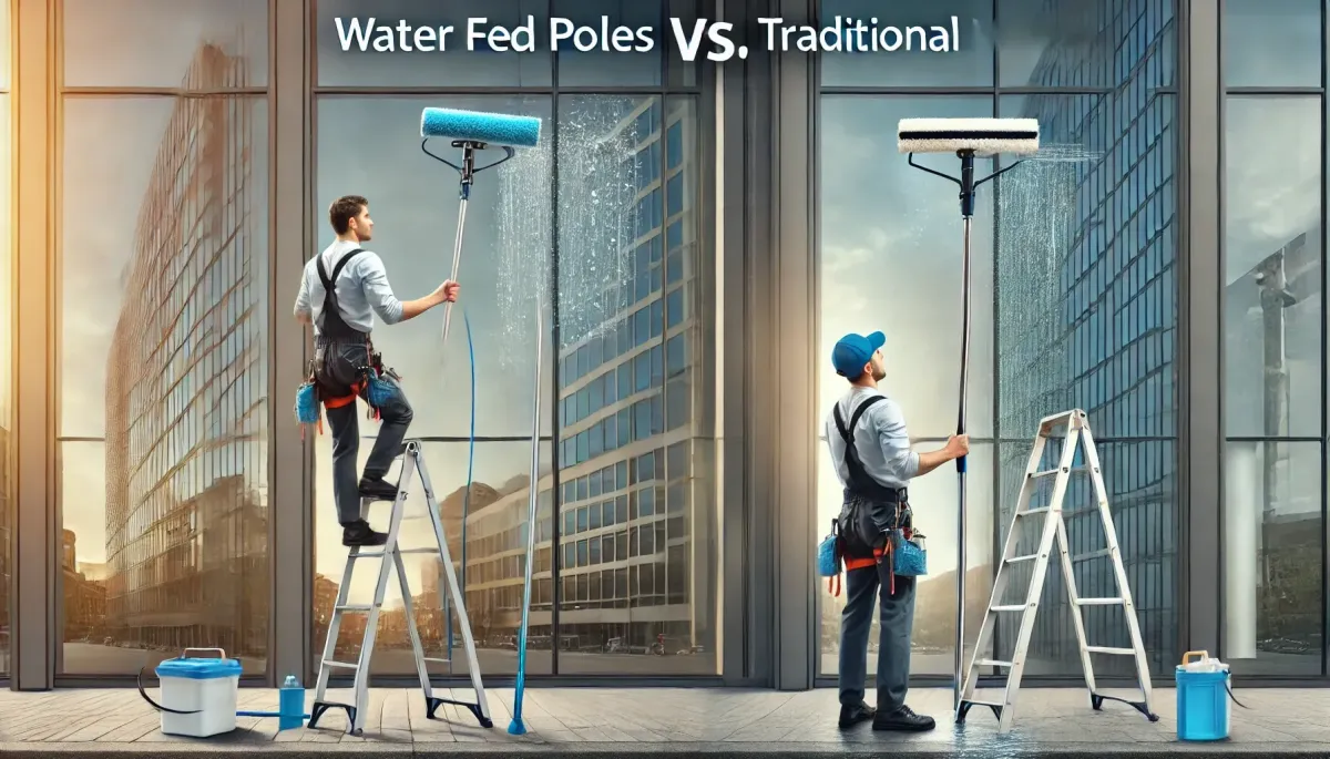 Water Fed Poles vs. Traditional Window Cleaning Methods