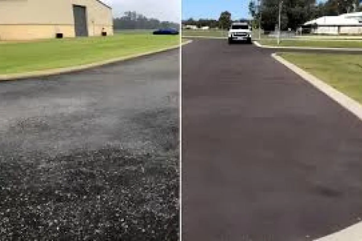 Recycled asphalt paving installation on a commercial property in South Carolina