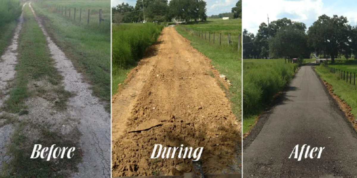 Recycled asphalt paving installation on a commercial property in Columbia, South Carolina