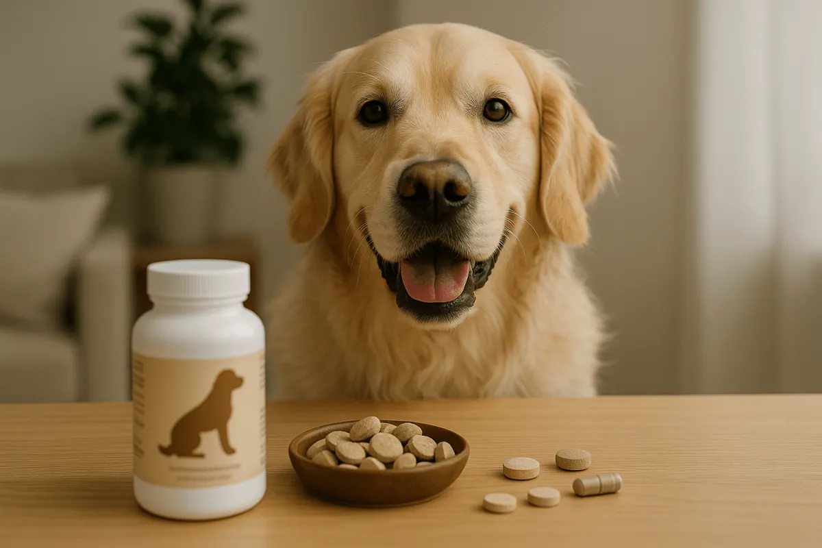 dog wondering if dog supplements will actually work