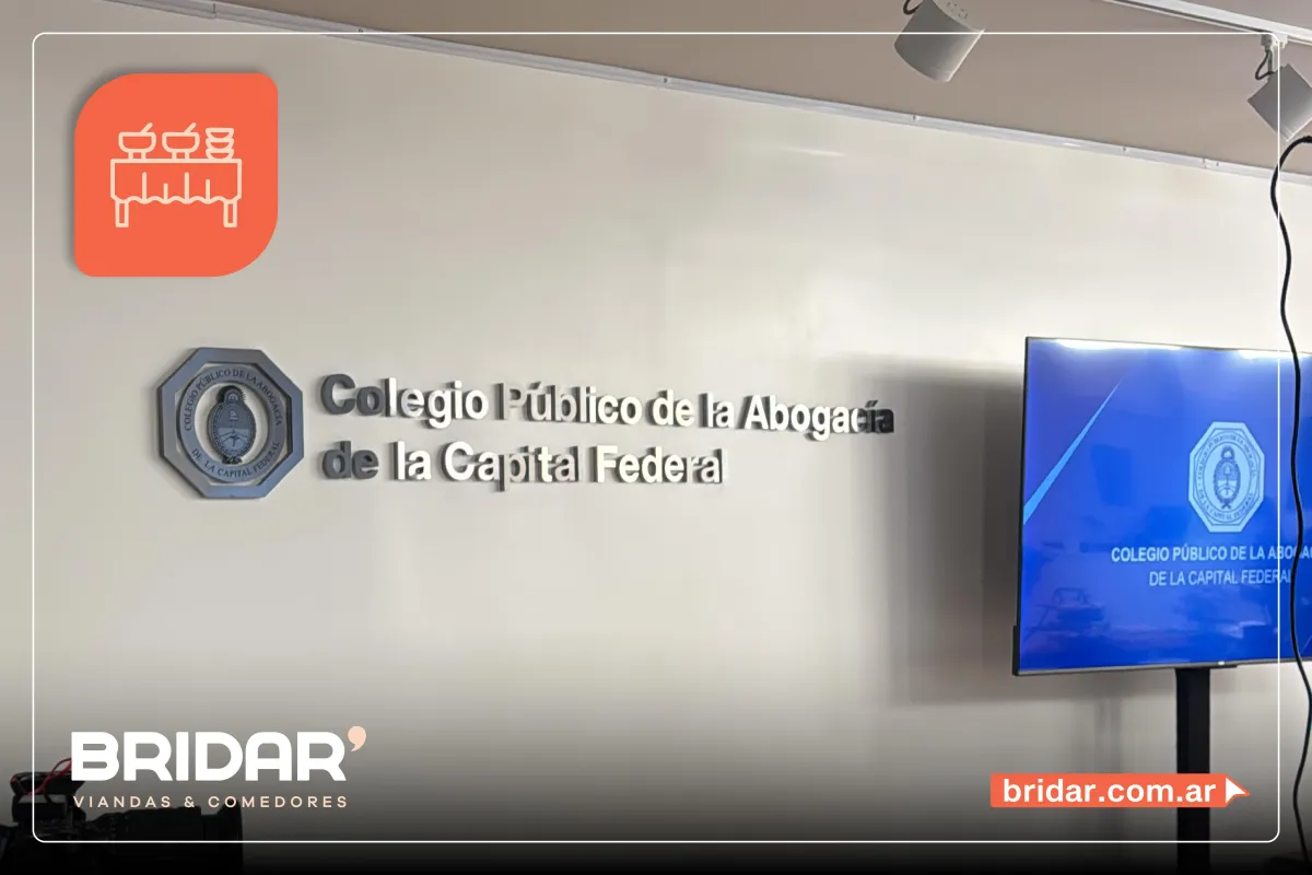 Caso de éxito en alimentación corporativa: Bridar y el evento del Colegio de Abogados