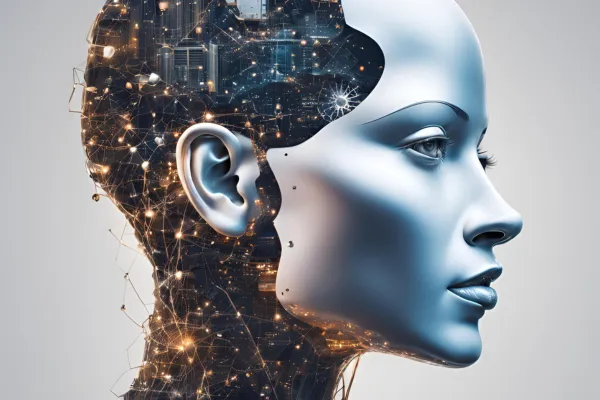 A futuristic AI interface glowing on a dark background, symbolizing Claude 3.7 Sonnet's advanced reasoning capabilities. A coding terminal is open, displaying lines of AI-generated code, with a side panel showing an extended thinking mode visualization.