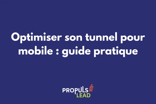 Interface mobile d'un tunnel de vente optimisé avec design responsive et navigation tactile intuitive