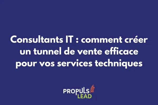 Consultant IT créant un tunnel de vente pour ses services techniques sur ordinateur portable