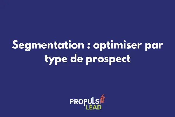 Graphique illustrant la segmentation des prospects avec différents profils types et leurs parcours d'achat personnalisés dans un tunnel de vente