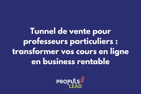 Professeur donnant un cours en ligne avec interface GoHighLevel sur écran montrant un tunnel de vente automatisé 