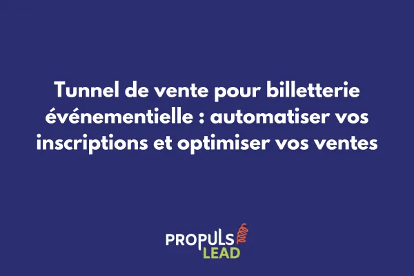 Interface GoHighLevel montrant un tunnel de vente pour billetterie événementielle avec statistiques de conversion