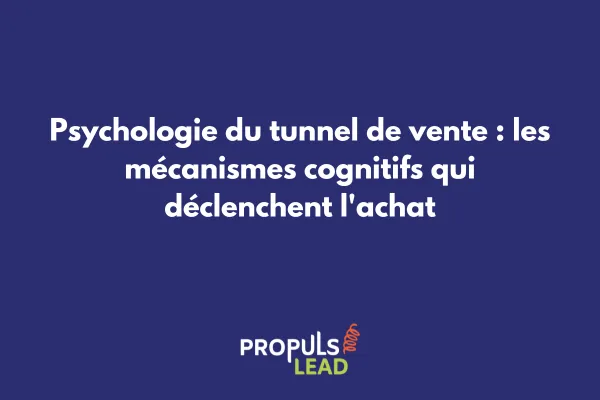 Infographie des principes psychologiques appliqués aux étapes d'un tunnel de vente digital