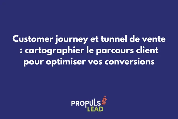 Schéma détaillé du customer journey intégré dans un tunnel de vente digital avec les différents points de contact et étapes de conversion