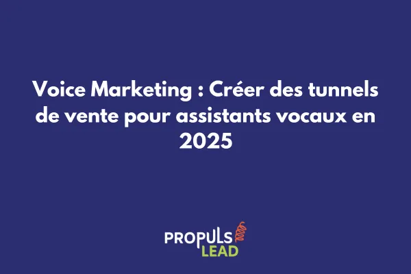Illustration d'un tunnel de vente optimisé pour les assistants vocaux avec représentation d'Alexa, Google Assistant et Siri