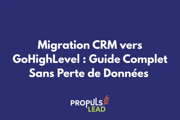 Interface de migration de données CRM vers GoHighLevel avec mapping des champs personnalisés
