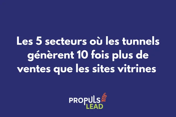 Graphique comparatif des taux de conversion par secteur : sites vitrines vs tunnels de vente 