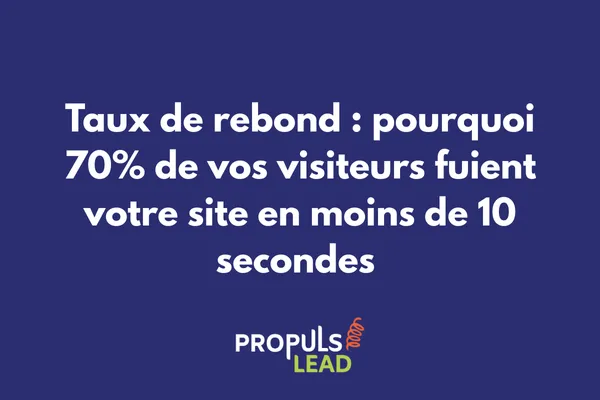 Graphique montrant un taux de rebond de 70% sur un site web classique versus 20% sur un tunnel de vente optimisé