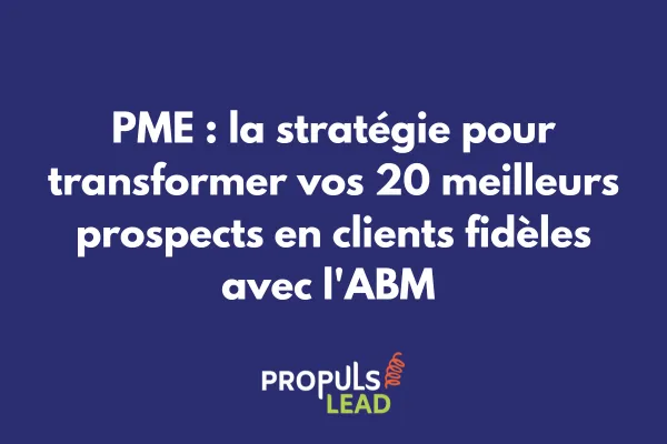 Schéma stratégie ABM pour PME avec processus de ciblage des comptes prioritaires 