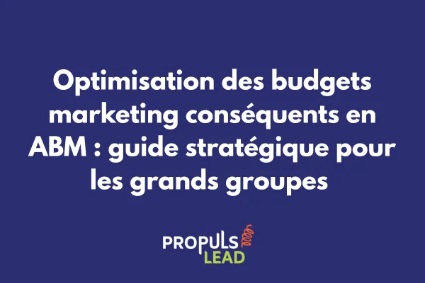 Dashboard de répartition budgétaire ABM avec graphiques d'allocation par canal et compte stratégique 
