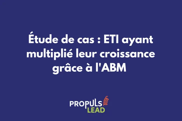 Graphique de croissance d'une ETI grâce à l'Account-Based Marketing 