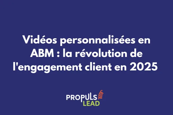 Interface de création de vidéo personnalisée ABM avec données dynamiques du compte cible 