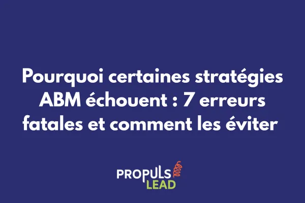 Graphique illustrant la chute des KPIs d'une campagne ABM mal exécutée avec points d'amélioration identifiés 