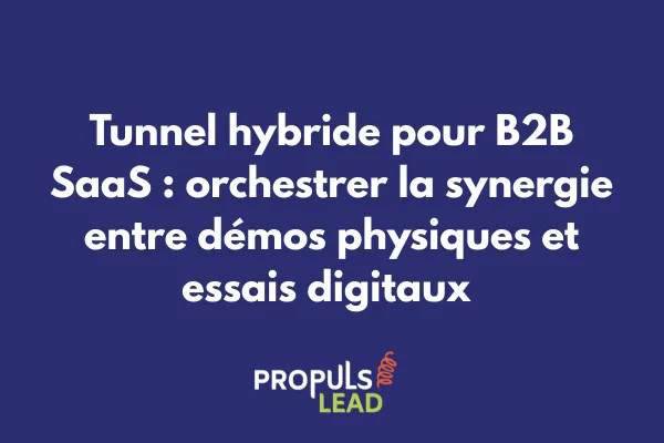 Équipe commerciale SaaS présentant une démo hybride combinant présentation physique et plateforme digitale