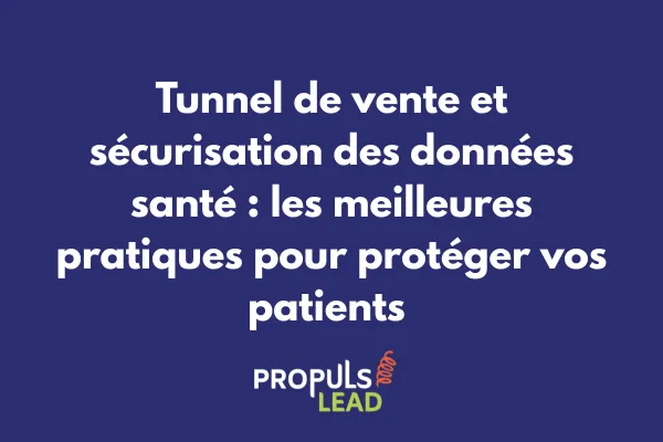 Architecture sécurisée de tunnel de vente santé avec multiples couches de protection, cryptage AES-256 et certification HDS visible