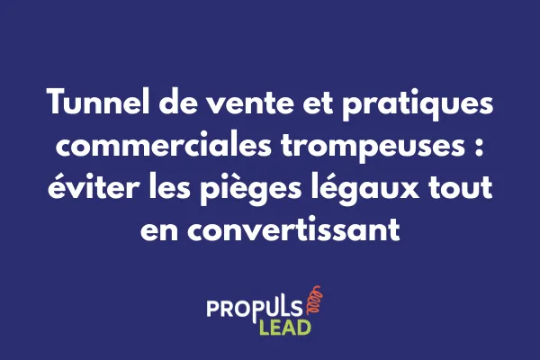 Tunnel de vente avec panneau d'avertissement et symboles de conformité commerciale