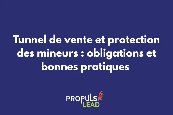 Tunnel de vente sécurisé avec système de vérification d'âge et protection des mineurs