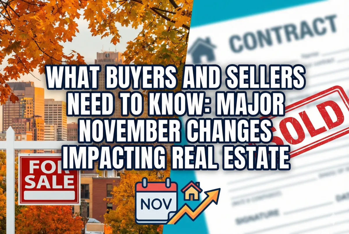 What Buyers and Sellers Need to Know: Major November Changes Impacting Real Estate