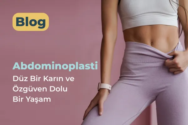 Abdominoplasti sonrası özgüvenli kadın illüstrasyonu — Karın Germe Ameliyatı