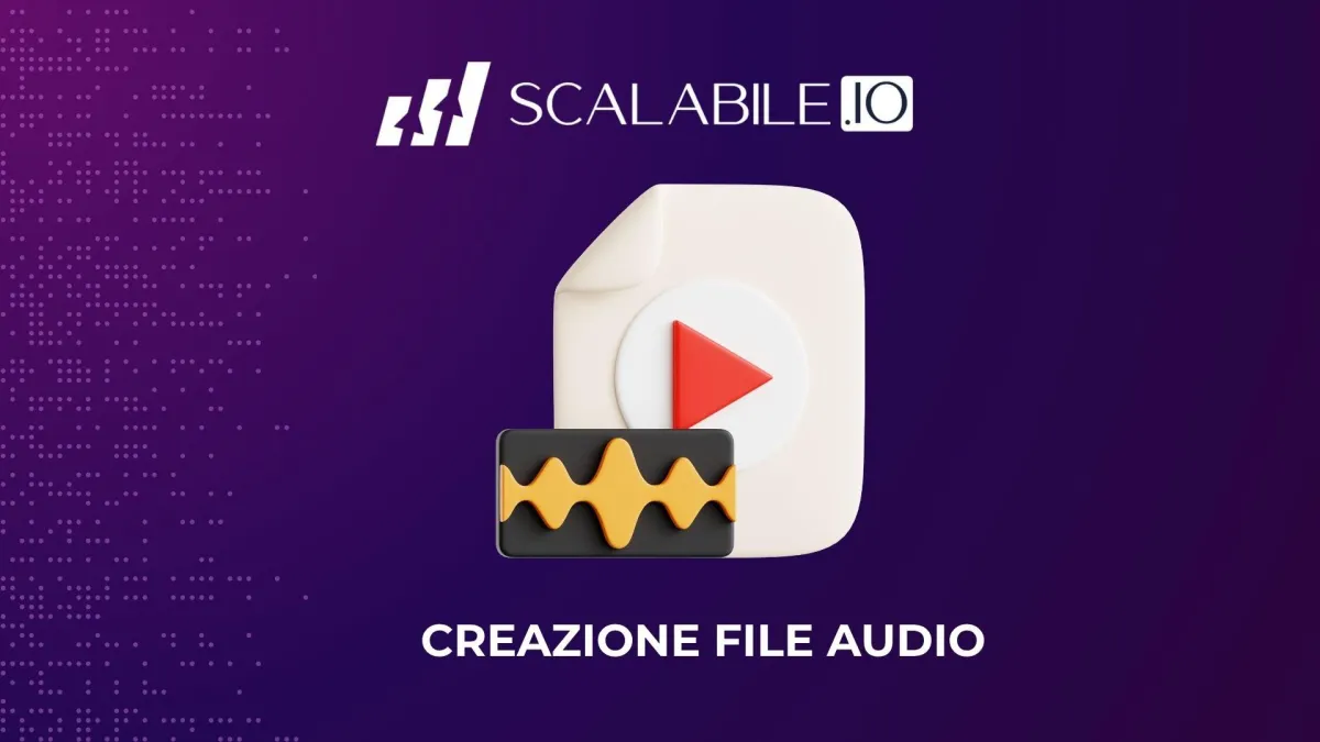 creazione file audio