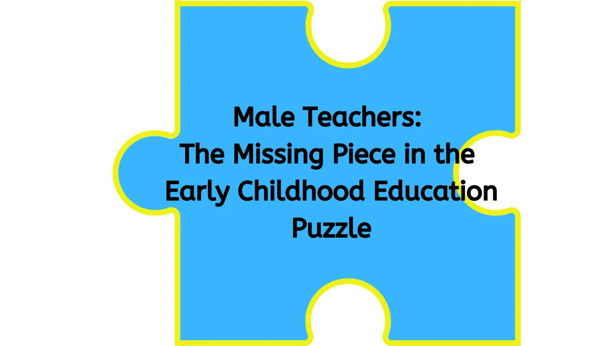 blue puzzle piece with title written in black
