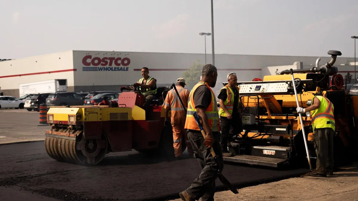 Pavemar Paving asphalt repair at Mississauga Costco