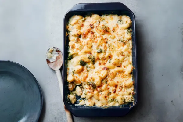 Cheddar and Broccoli Gnocchi Casserole