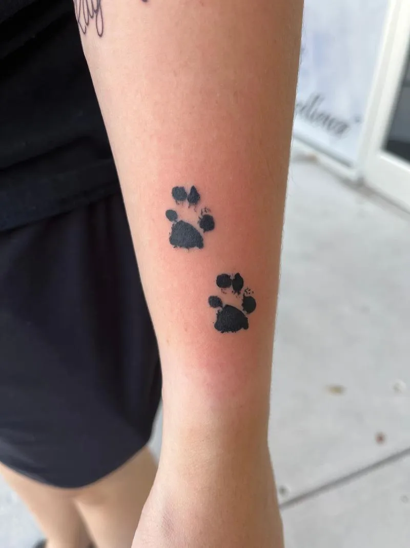 TYGER CUSTOM PAW PRINT TATTOO