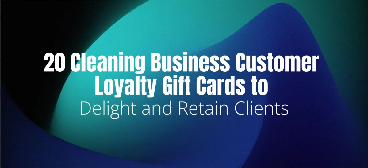 Cleaning Business Customer Loyalty Gift Cards