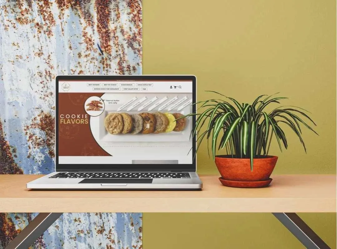 Website Ui for Cookies by freddie - a cookie brand website UI