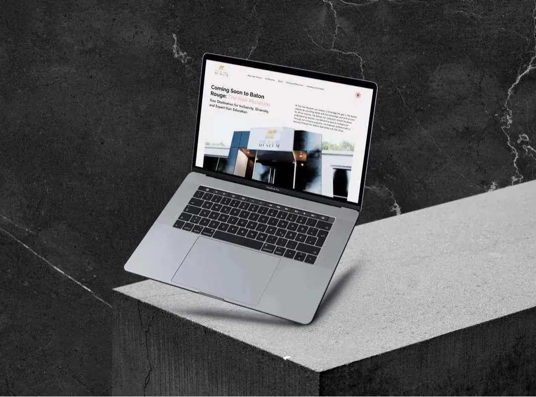 Sleek and beautiful website Ui Design for Hair salon