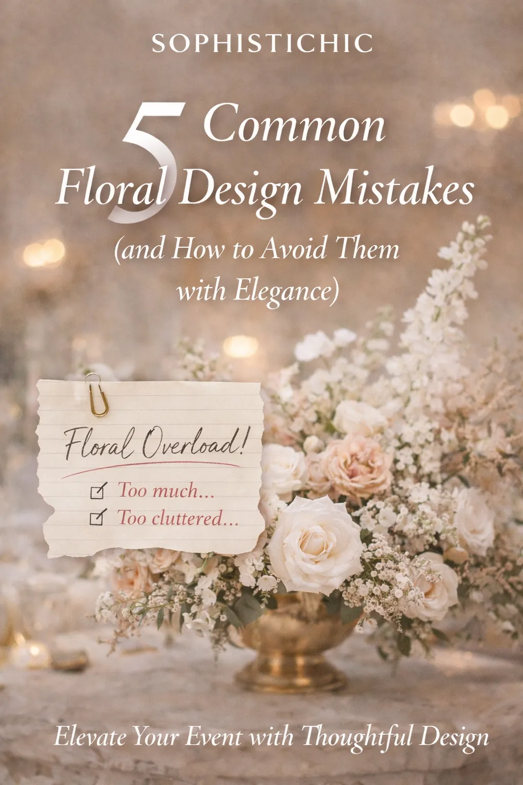5 Common Floral Design Mistakes (and How to Avoid Them with Elegance)
