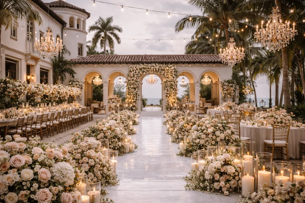 Beyond Flowers: Designing Atmosphere for Luxury Weddings in Miami