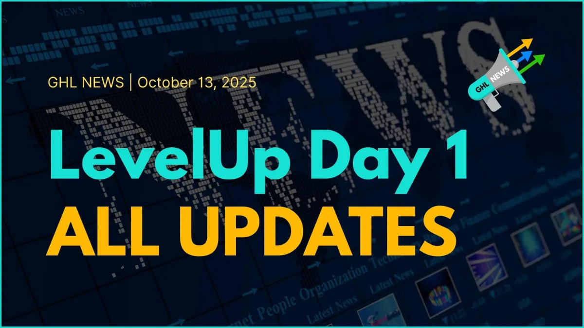 LevelUp Day 1 - All Updates