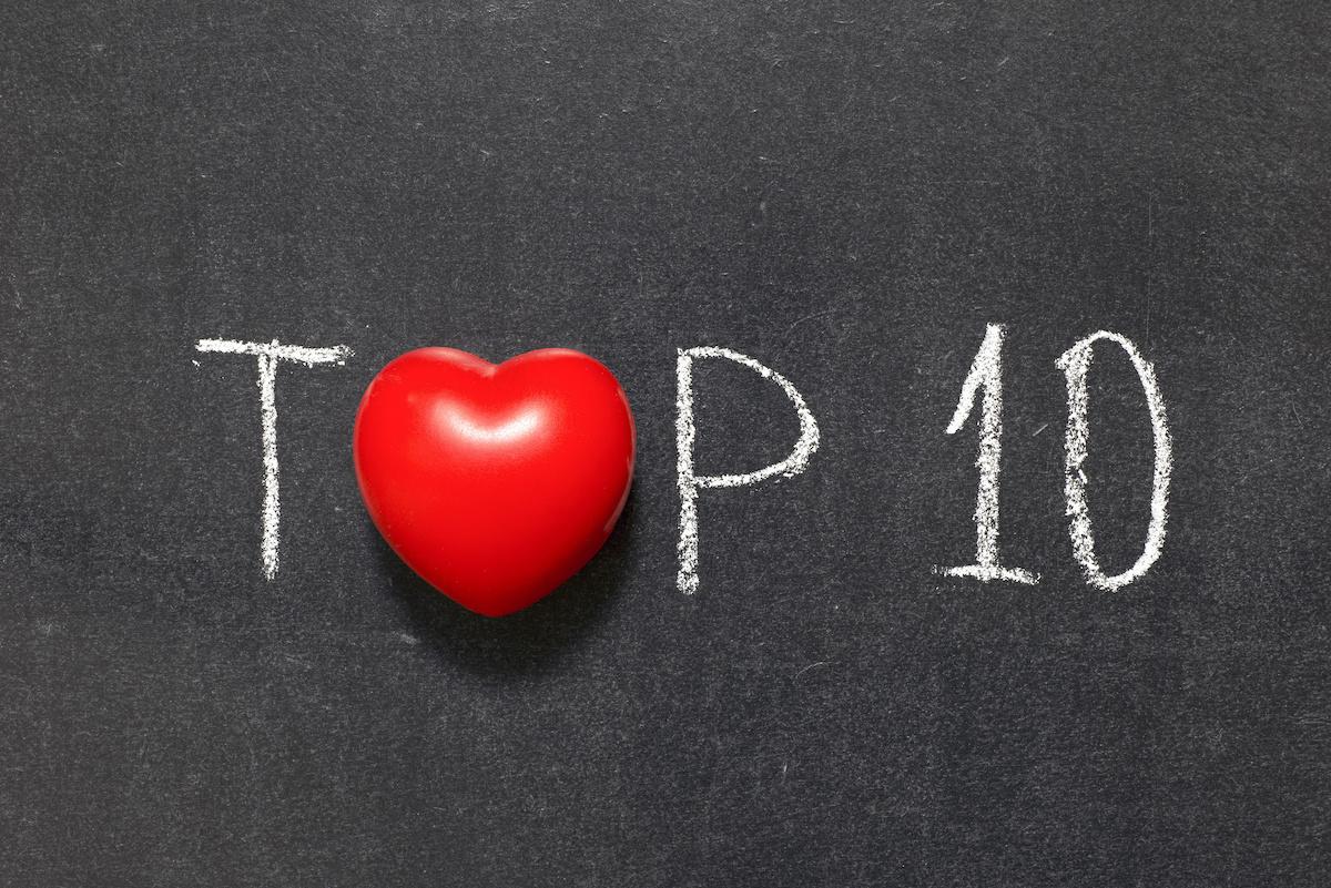 top 10 with a heart