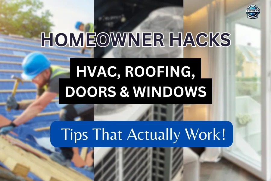 Homeowner Hacks: HVAC, Roofing & Window Tips That Actually Work