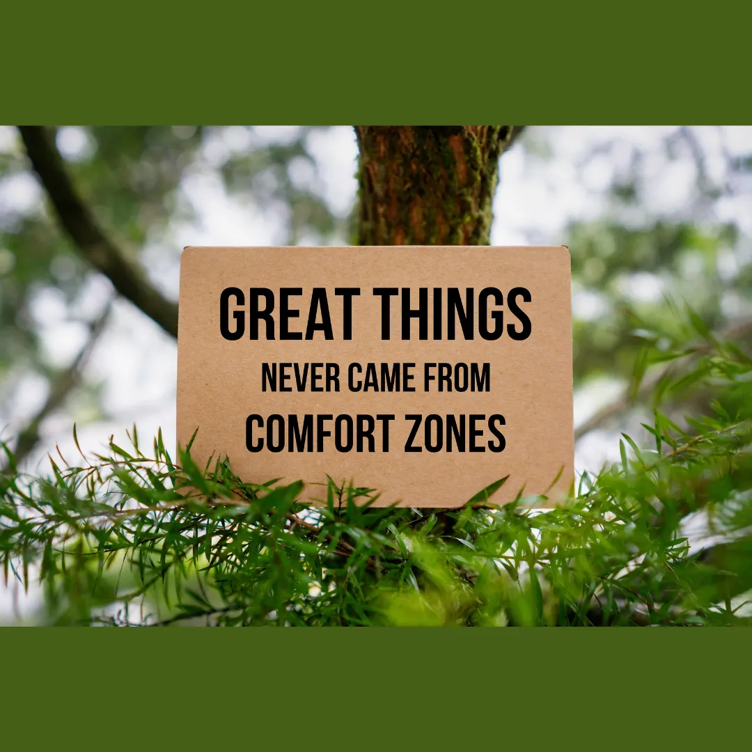 Great Things never came from comfort zone