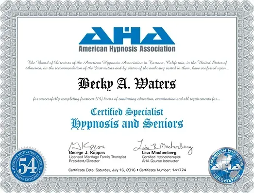 Hypnosis and Seniors