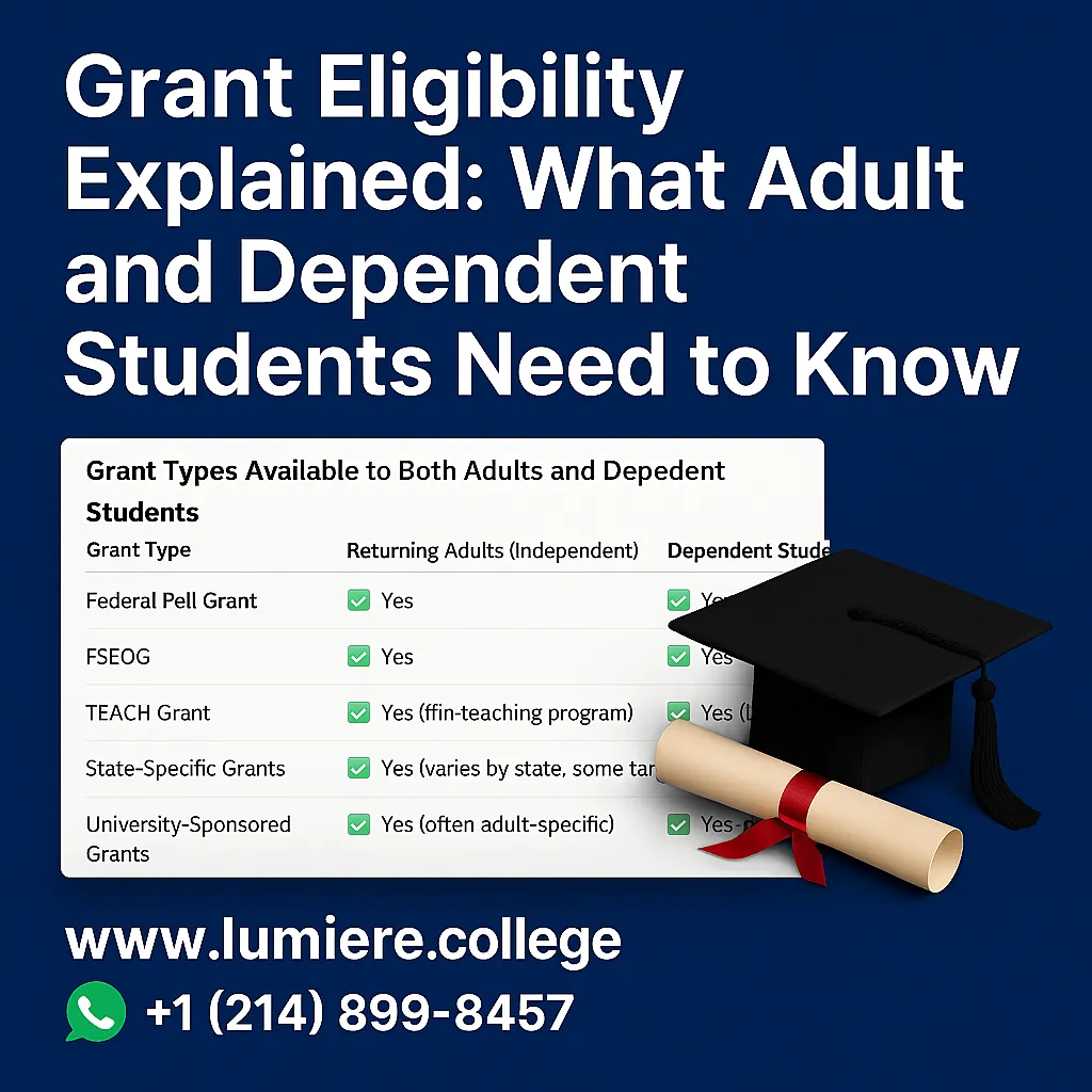 Grant Eligibility Explained: What Adult and Dependent Students Need to Know
